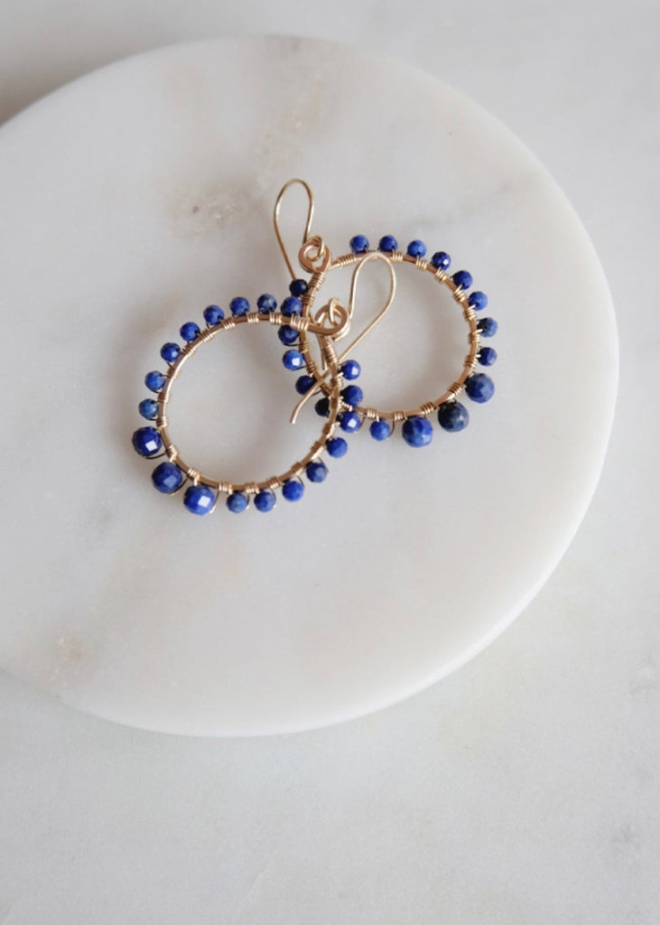 James & Jezebelle | Lapis Hoop