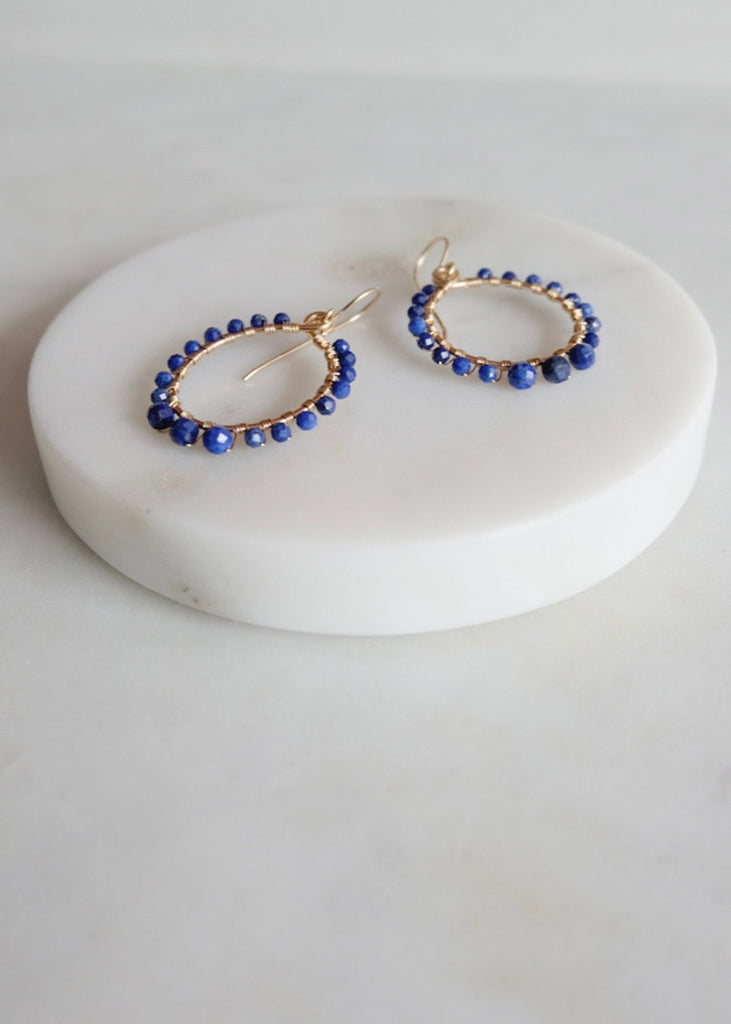 James & Jezebelle | Lapis Hoop