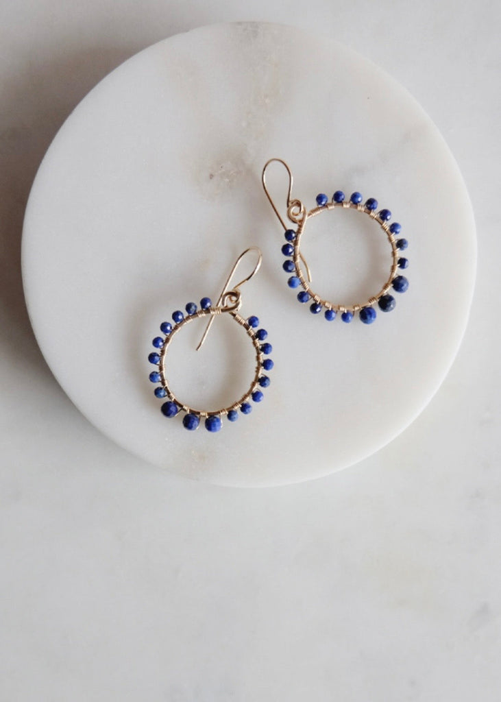 James & Jezebelle | Lapis Hoop