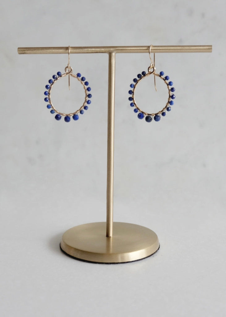 James & Jezebelle | Lapis Hoop