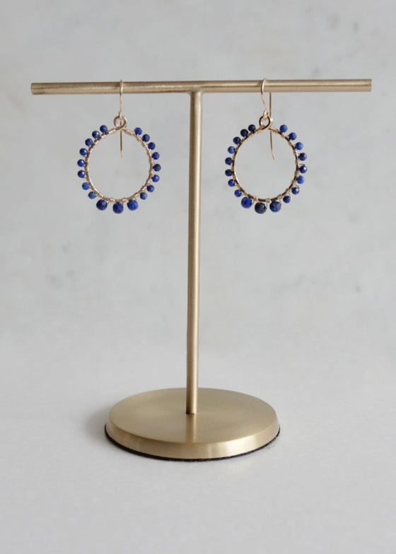 James & Jezebelle | Lapis Hoop