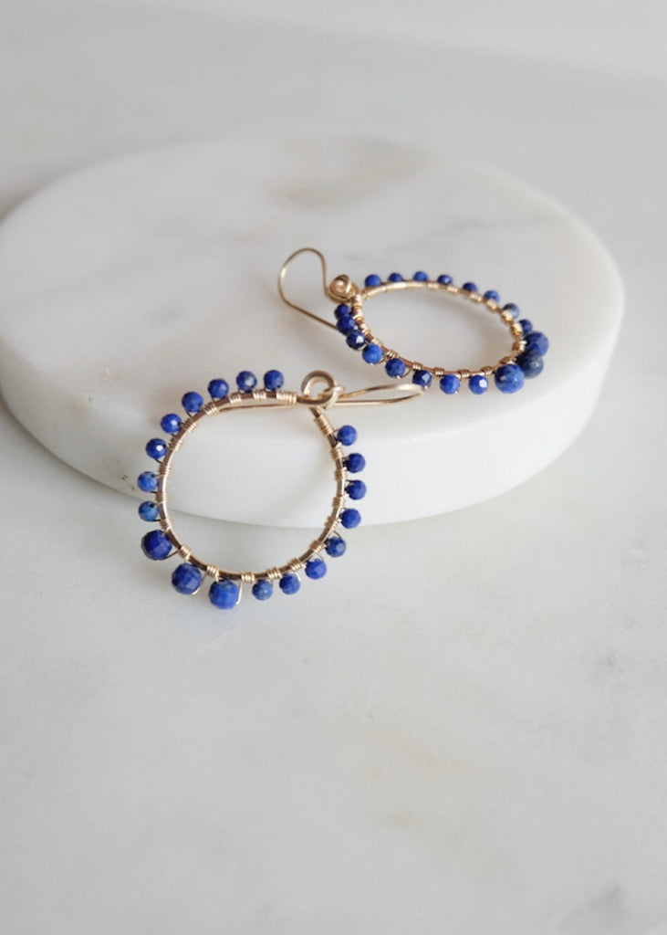 James & Jezebelle | Lapis Hoop