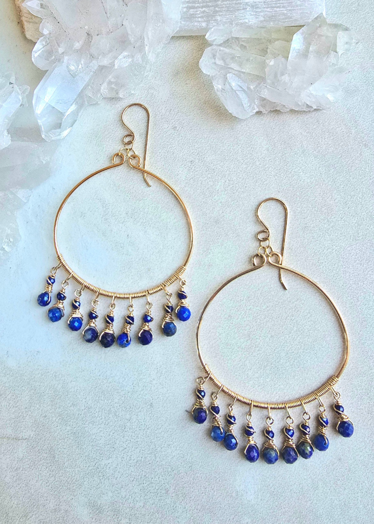 James & Jezebelle | Lapis Hoop