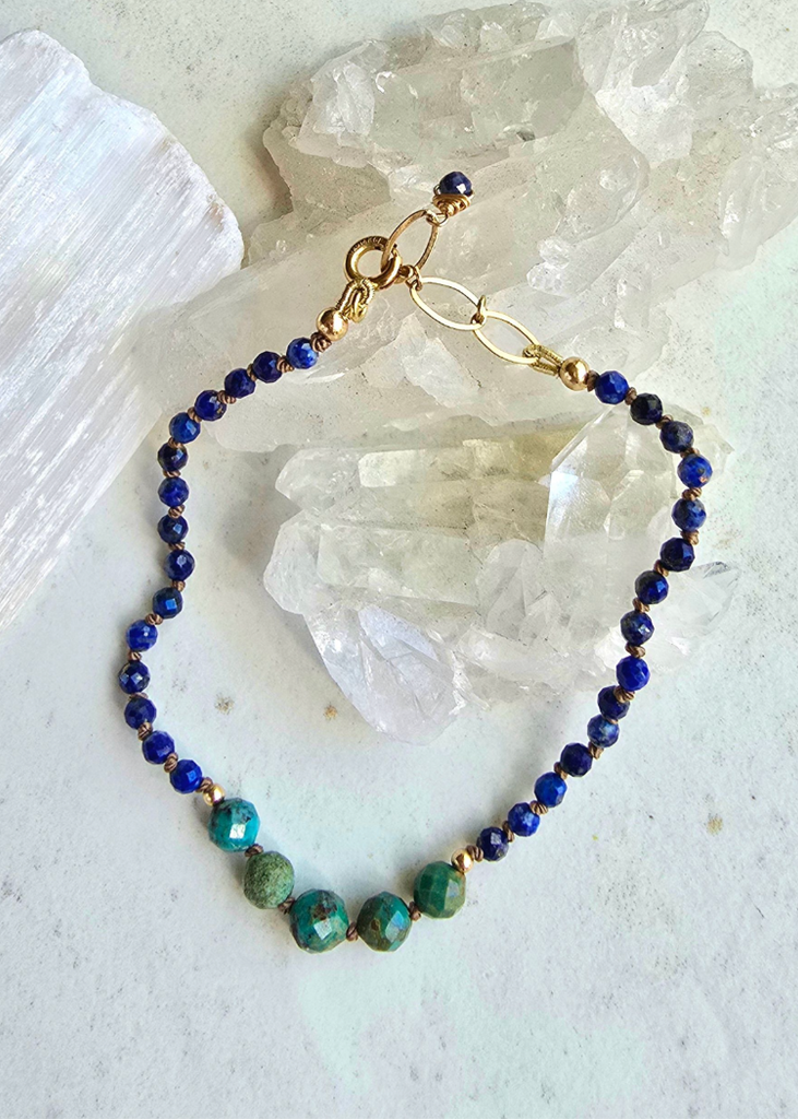 James & Jezebelle | Lapis & Turquoise Bracelet