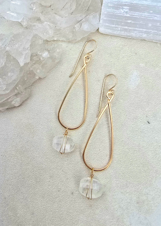 James & Jezebelle | Moonstone Earrings