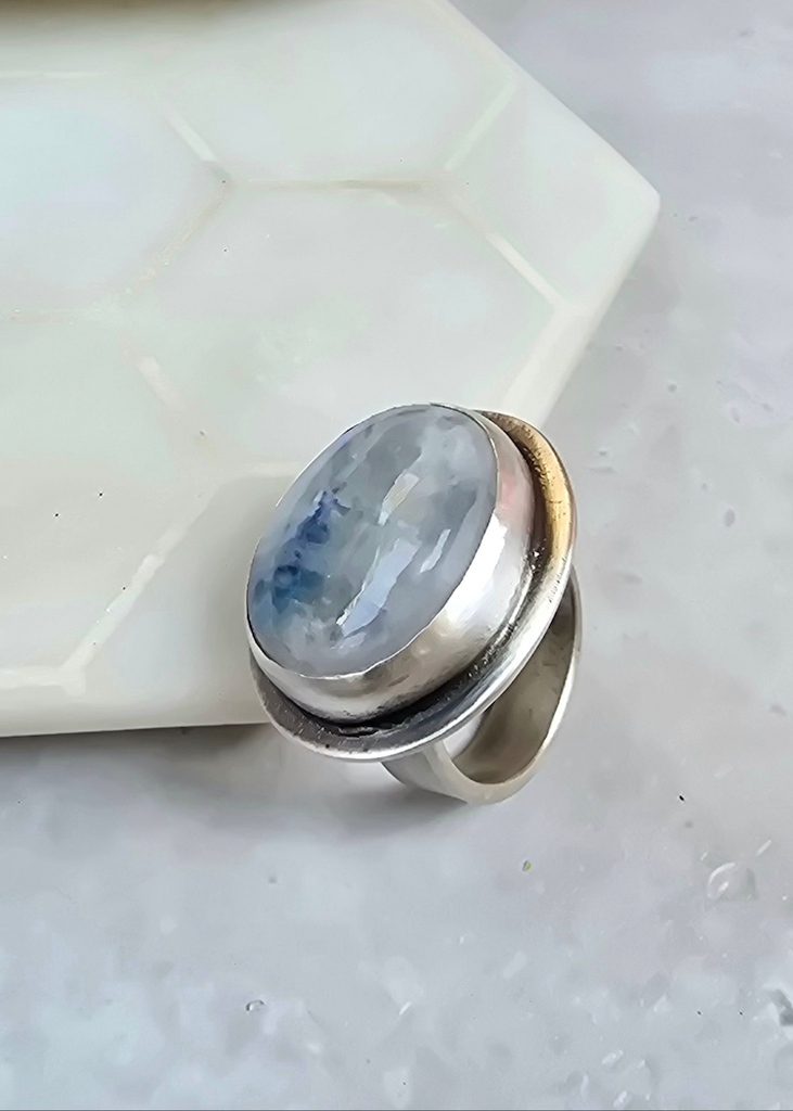 James & Jezebelle | Moonstone Silver Ring