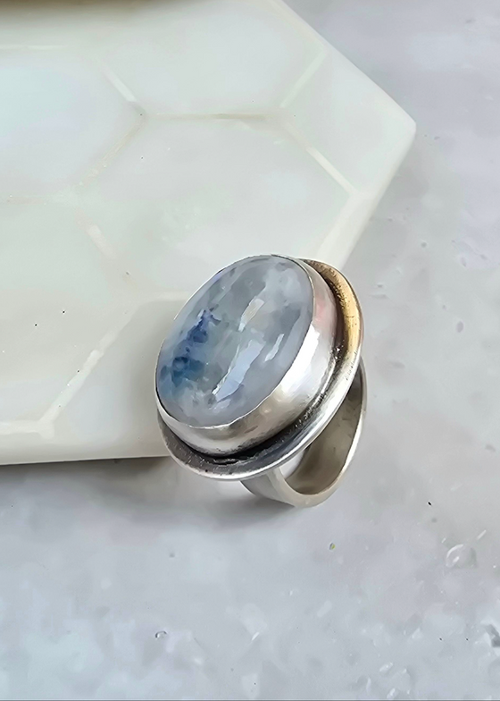 James & Jezebelle | Moonstone Silver Ring