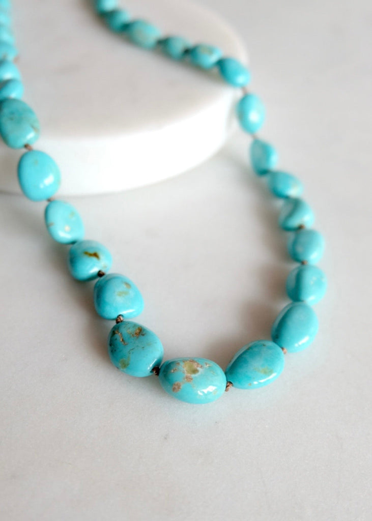 James & Jezebelle | Natural Blue Sonoran Turquoise Necklace