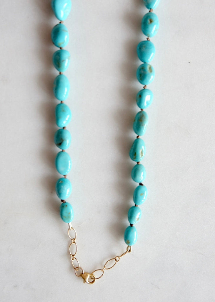 James & Jezebelle | Natural Blue Sonoran Turquoise Necklace