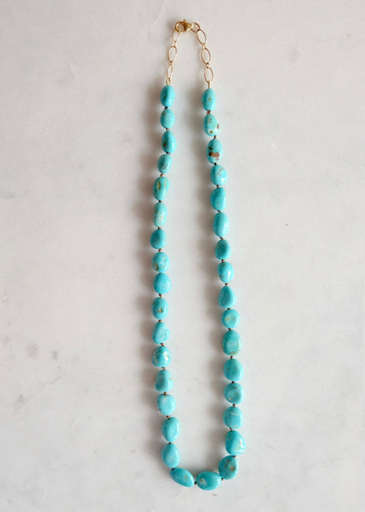 James & Jezebelle | Natural Blue Sonoran Turquoise Necklace
