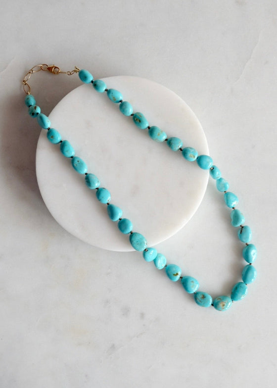 James & Jezebelle | Natural Blue Sonoran Turquoise Necklace