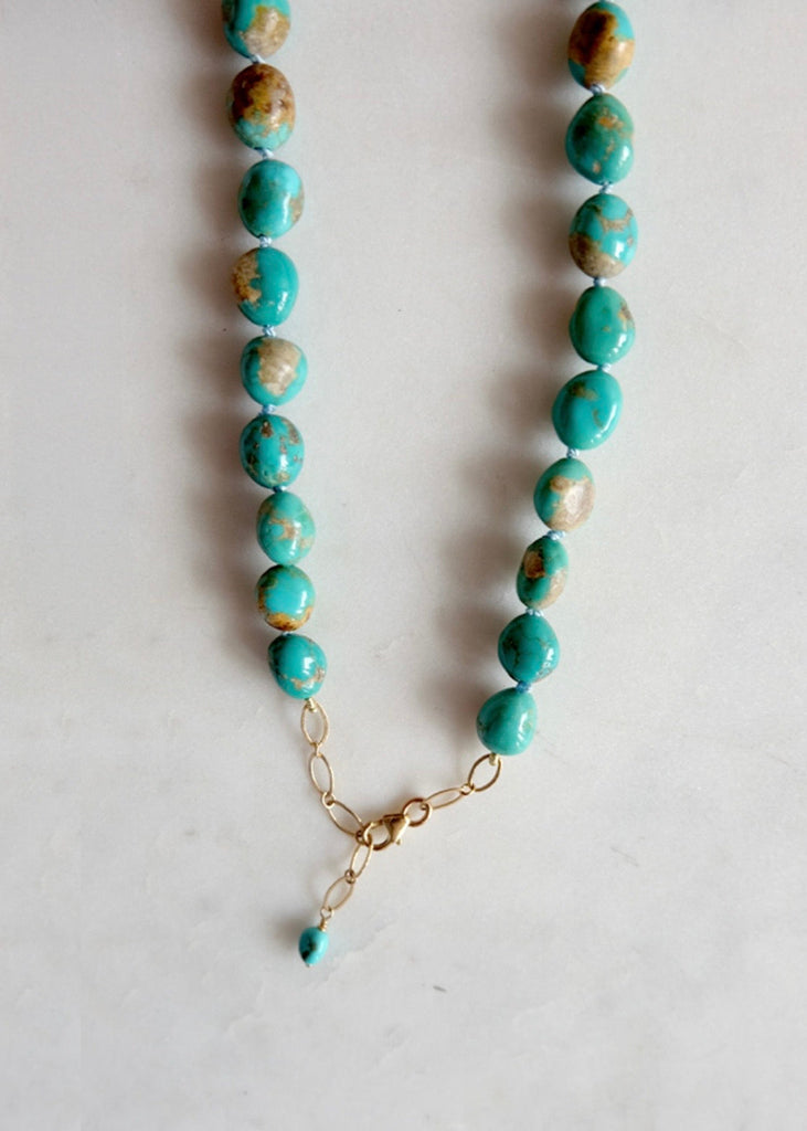 James & Jezebelle | Natural Green Sonoran Turquoise Necklace