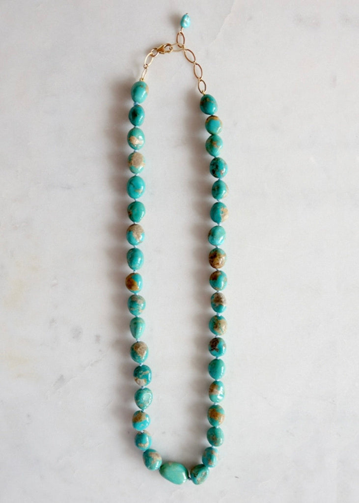 James & Jezebelle | Natural Green Sonoran Turquoise Necklace