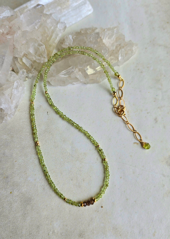 James + Jezebelle | Peridot + Andalucite Necklace