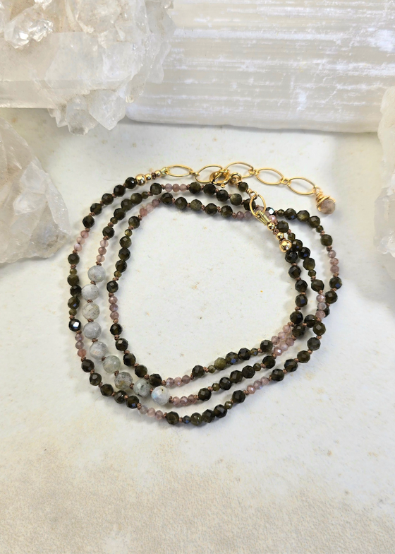 James + Jezebelle | Peridot, Apatite + Labradorite Wrap