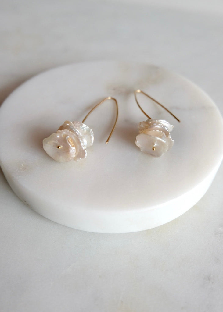James & Jezebelle | Petal Pearl Earrings