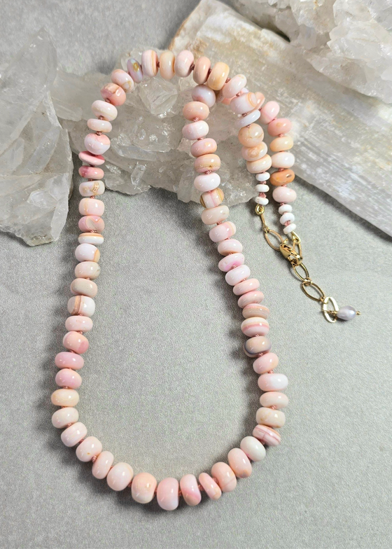 James + Jezebelle | Pink Opal Necklace