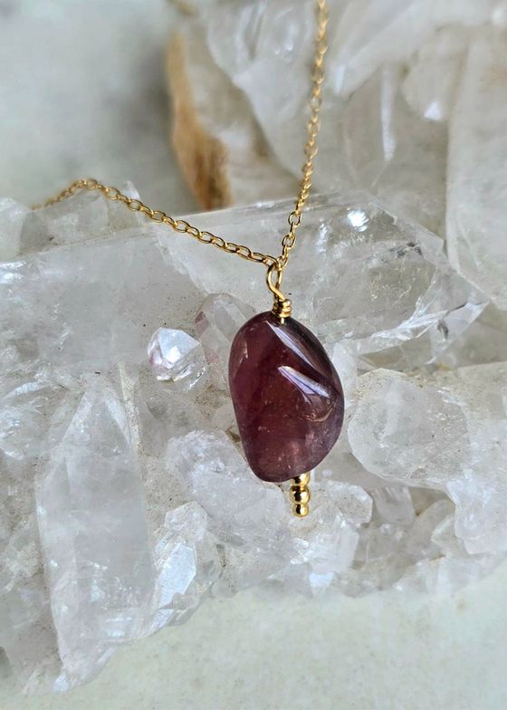 James + Jezebelle | Pink Tourmaline Necklace