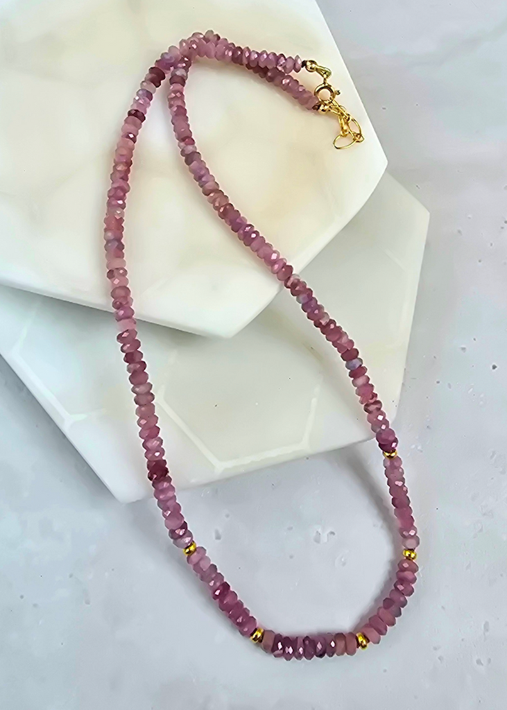 James & Jezebelle | Pink Tourmaline Necklace