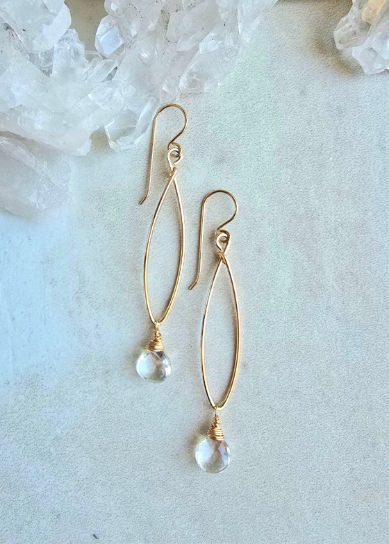 James & Jezebelle | Rock Crystal Hoop