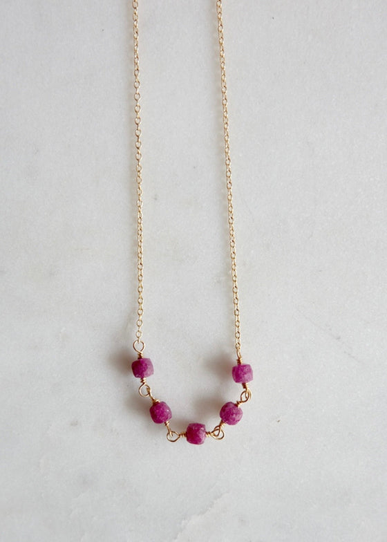 James & Jezebelle | Ruby Necklace