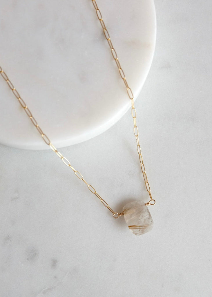 James & Jezebelle | Rutilated Quartz Necklace