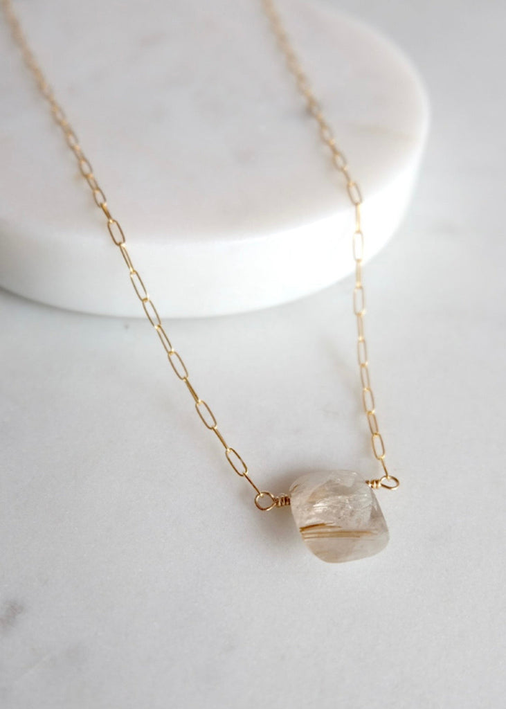 James & Jezebelle | Rutilated Quartz Necklace