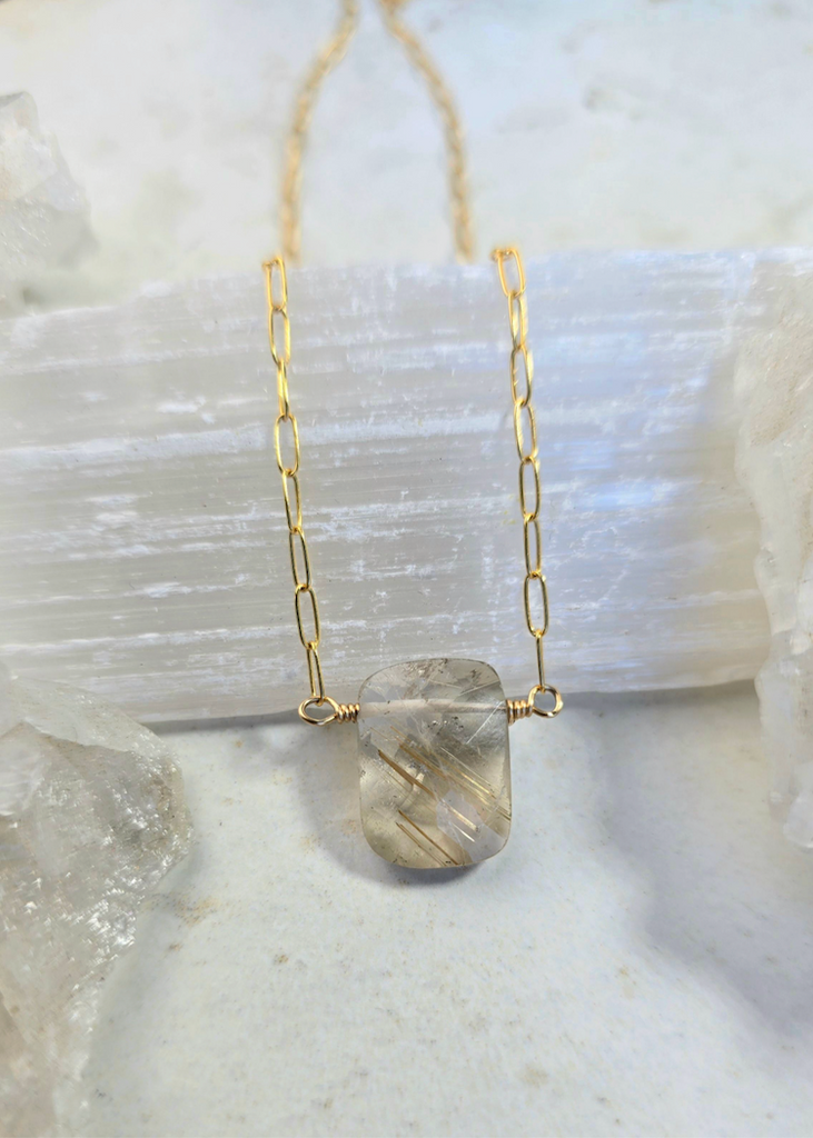 James + Jezebelle | Rutilated Quartz Necklace