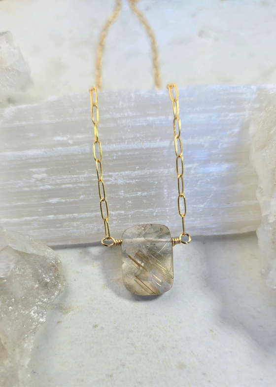 James + Jezebelle | Rutilated Quartz Necklace