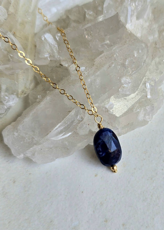James + Jezebelle | Sodalite Single Stone Necklace