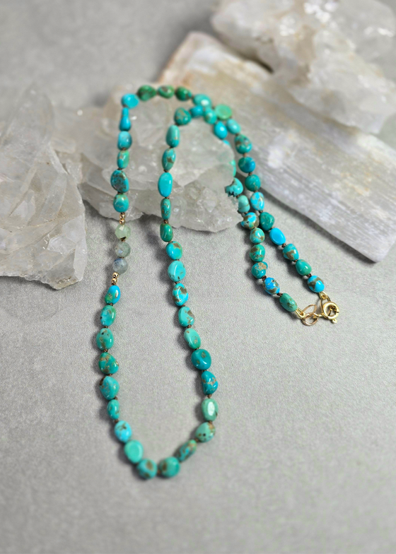 James + Jezebelle | Sonoran Turquoise + Kyanite Necklace