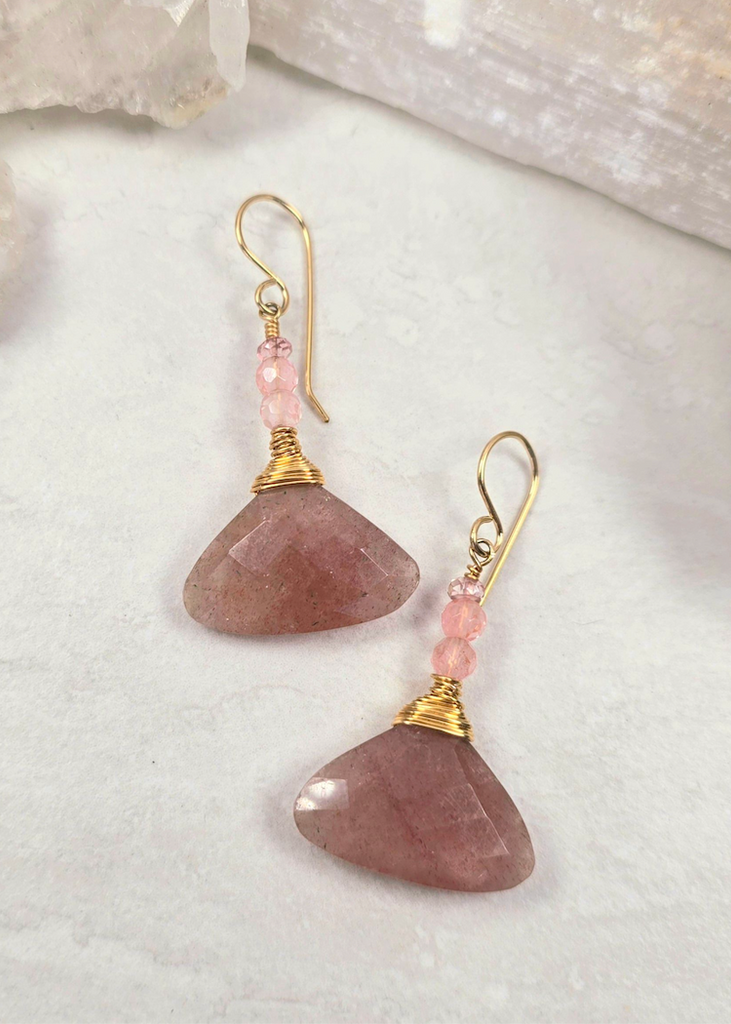 James + Jezebelle | Strawberry Quartz Drops