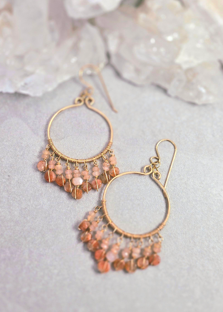 James + Jezebelle | Sunstone Fringe Hoops