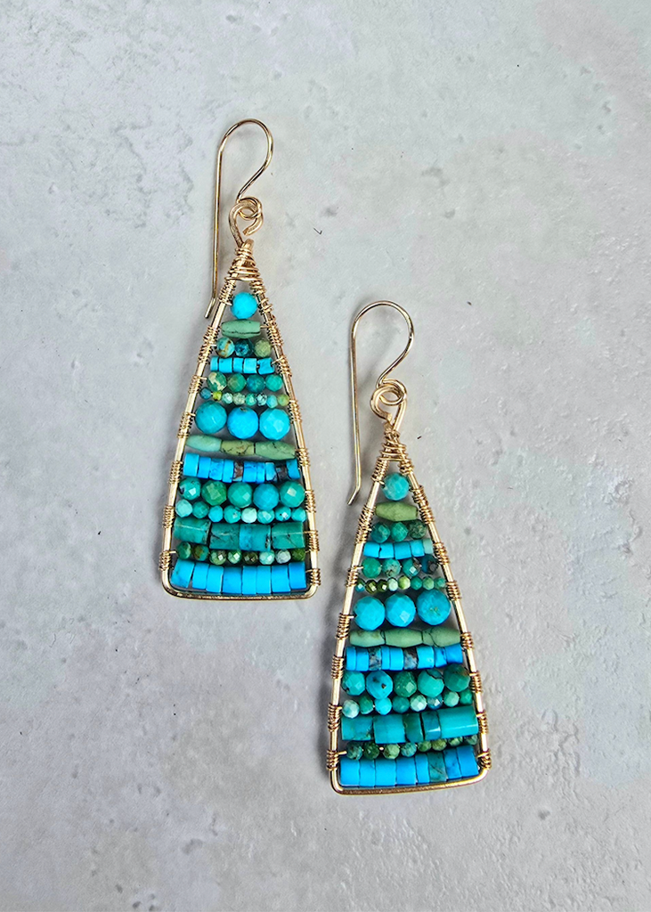 James & Jezebelle | Turquoise Bibelot Earring