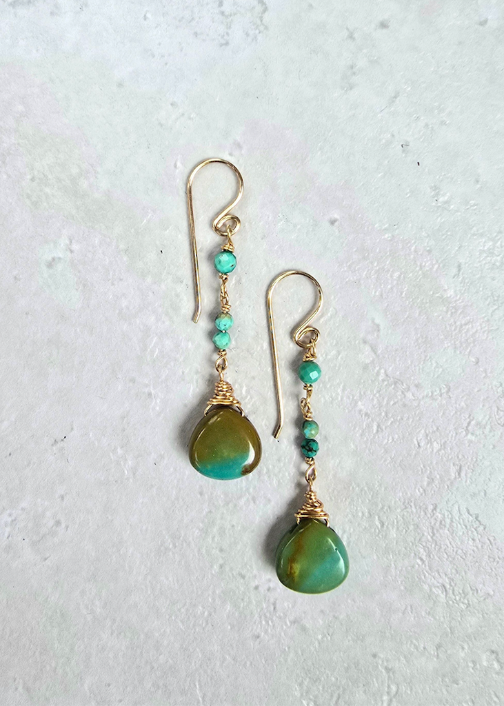 James & Jezebelle | Turquoise Drop Earring