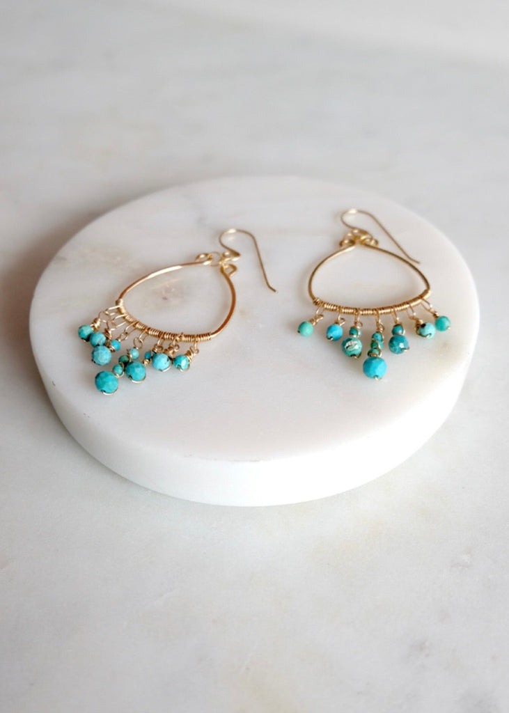 James & Jezebelle | Turquoise Earrings
