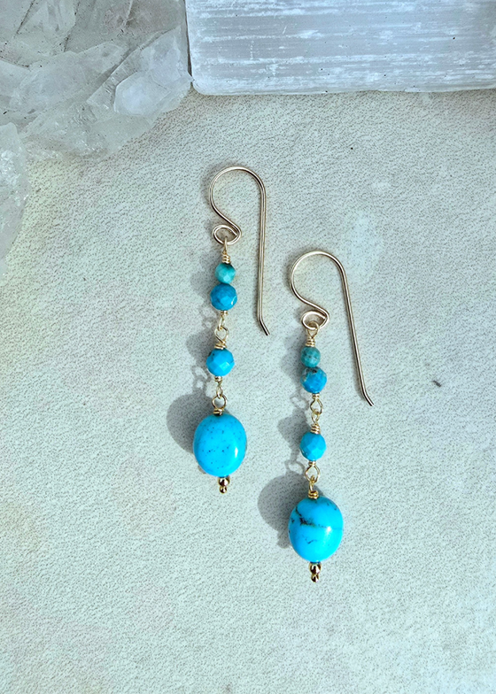 James & Jezebelle | Turquoise Earrings