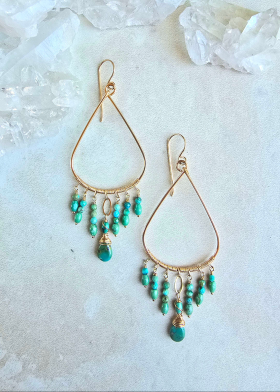 James & Jezebelle | Turquoise Earrings