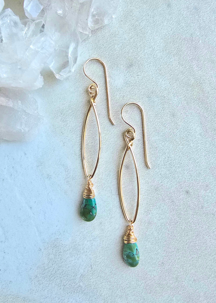 James & Jezebelle | Turquoise Earrings
