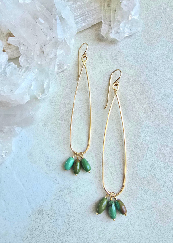 James & Jezebelle | Turquoise Hoop