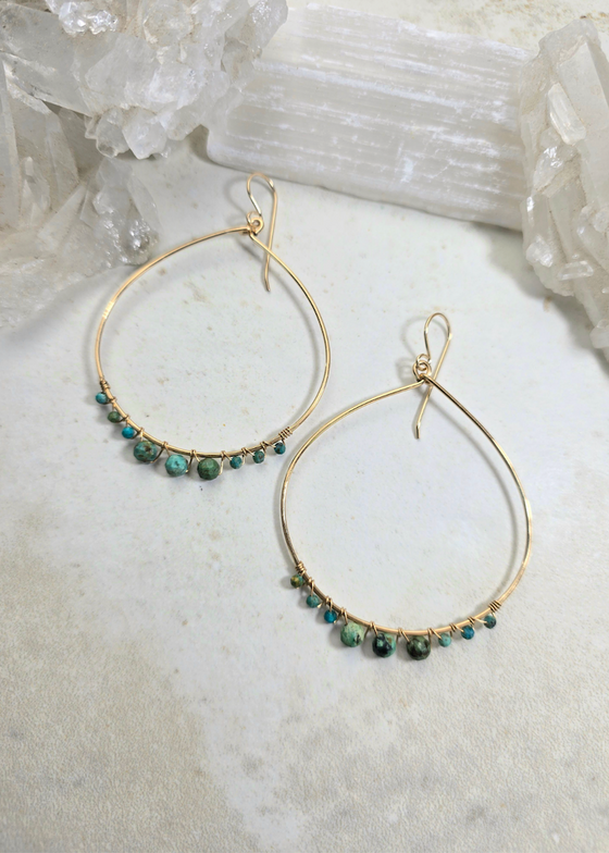 James + Jezebelle | Turquoise Hoop