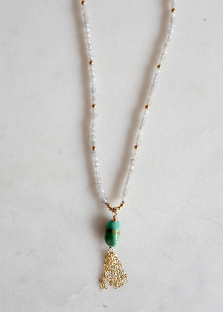 James & Jezebelle | Turquoise & Labradorite Necklace