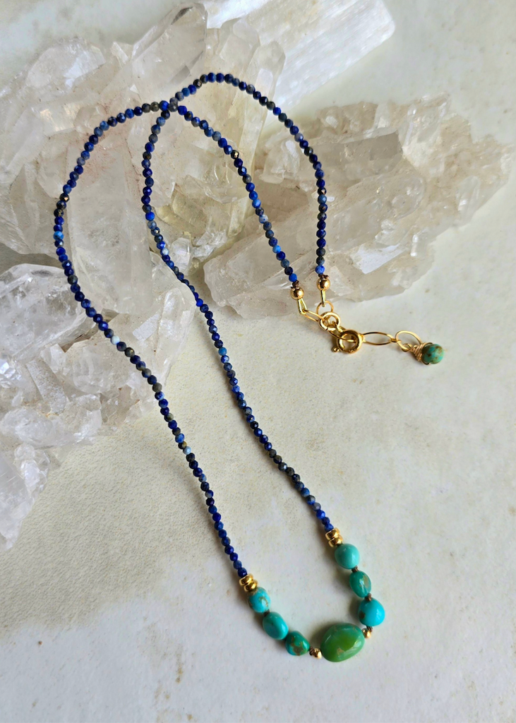 James + Jezebelle | Turquoise + Lapis Necklace