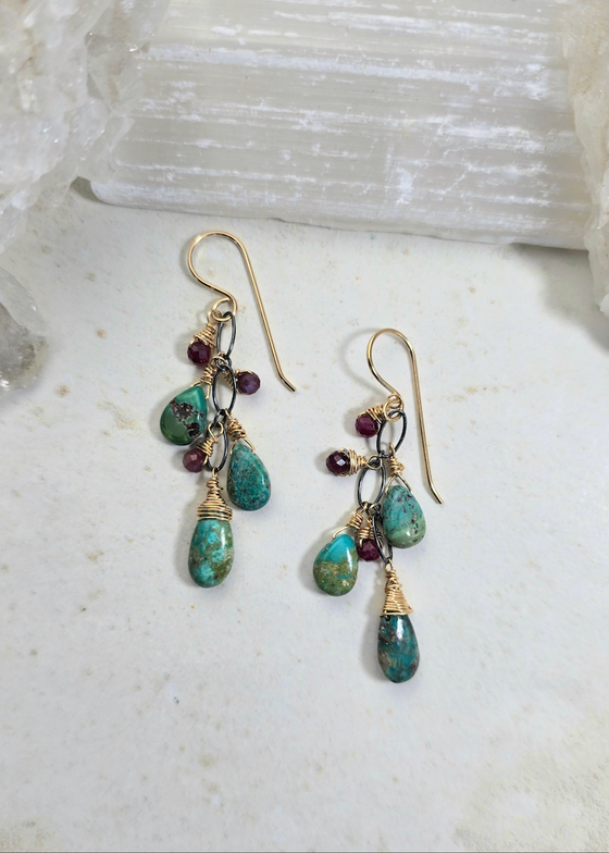 James + Jezebelle | Turquoise + Ruby Cluster