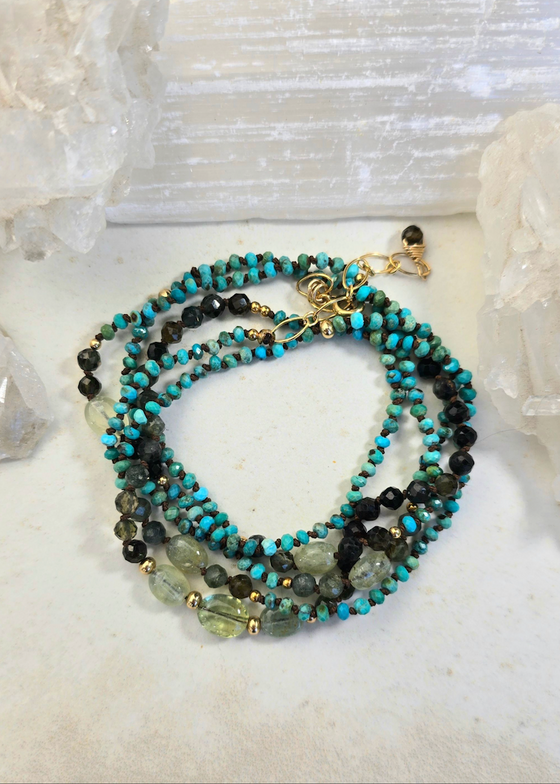 James + Jezebelle | Turquoise, Tourmaline + Aquamarine Wrap