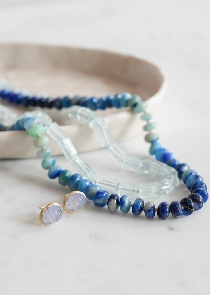 Judi Powers | Afghanite Rondelle 14k Necklace