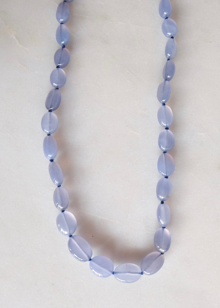 Judi Powers | Chalcedony Necklace with 14k Green Gold Toggle