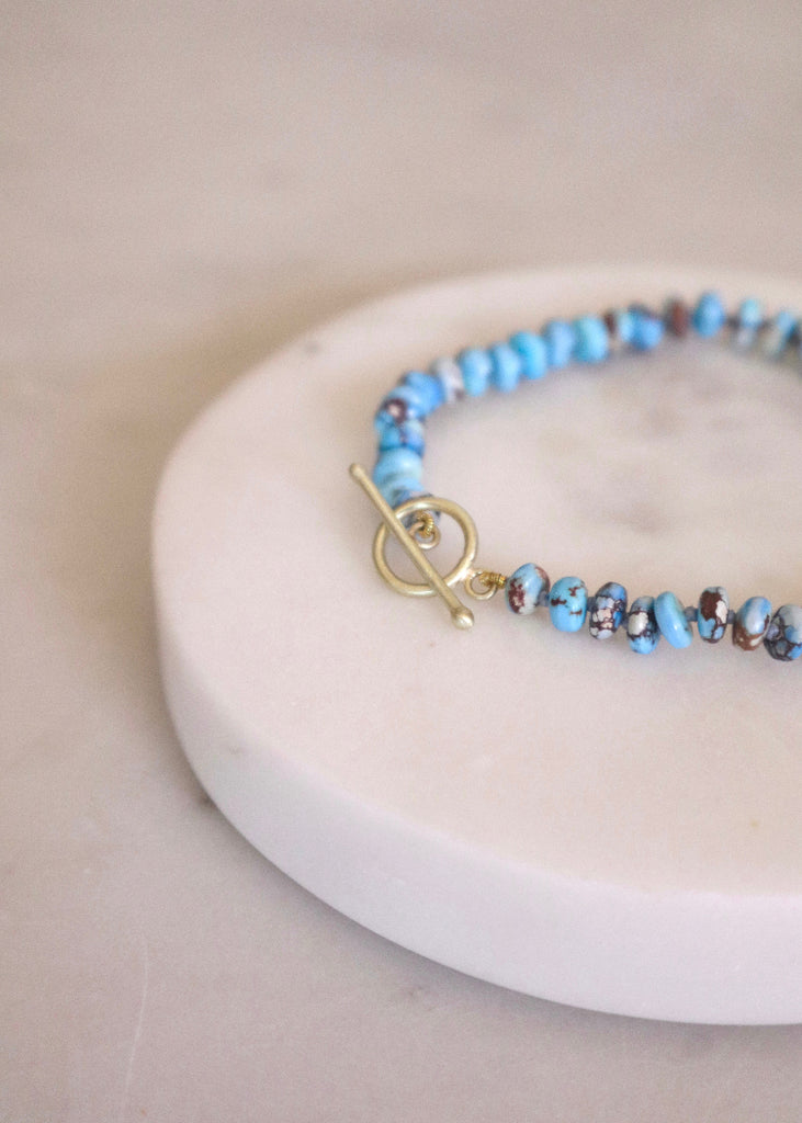 Judi Powers | Golden Hills Turquoise Rondelle Bracelet