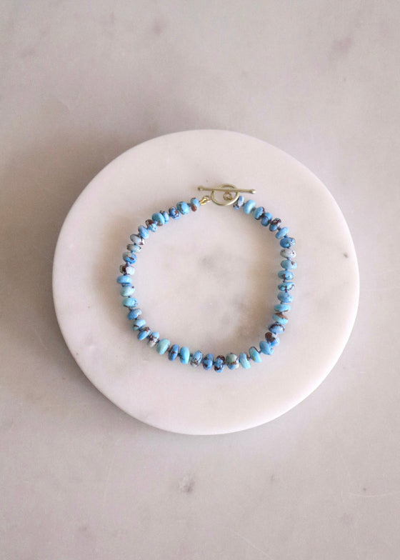 Judi Powers | Golden Hills Turquoise Rondelle Bracelet