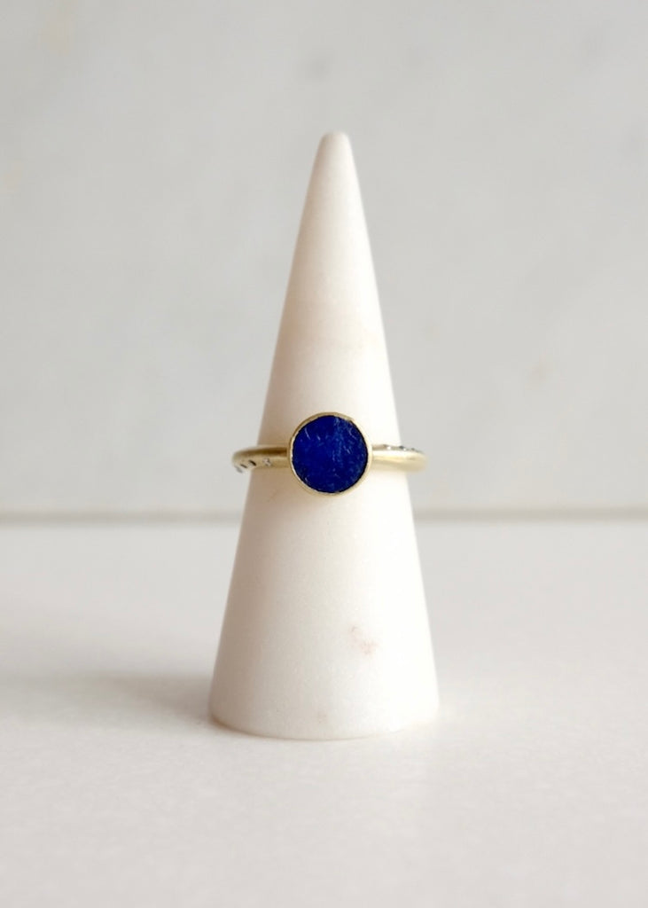 Judi Powers | Lapis Lazuli, Sapphire + Diamond Ring